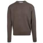 Off-White Basic Knit Sweater Donker Groen