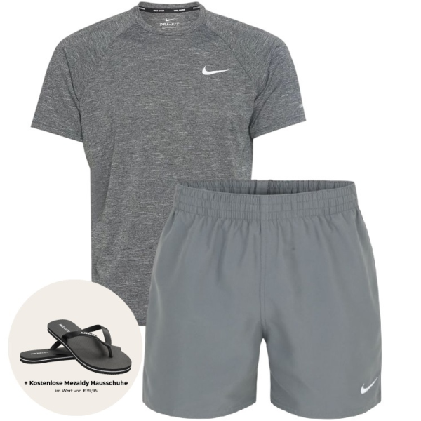 Nike essential heathered zomerset grijs de
