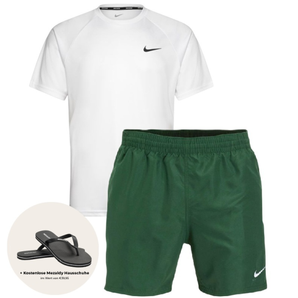 Nike essential hydroguard zomersetwit donker groen de