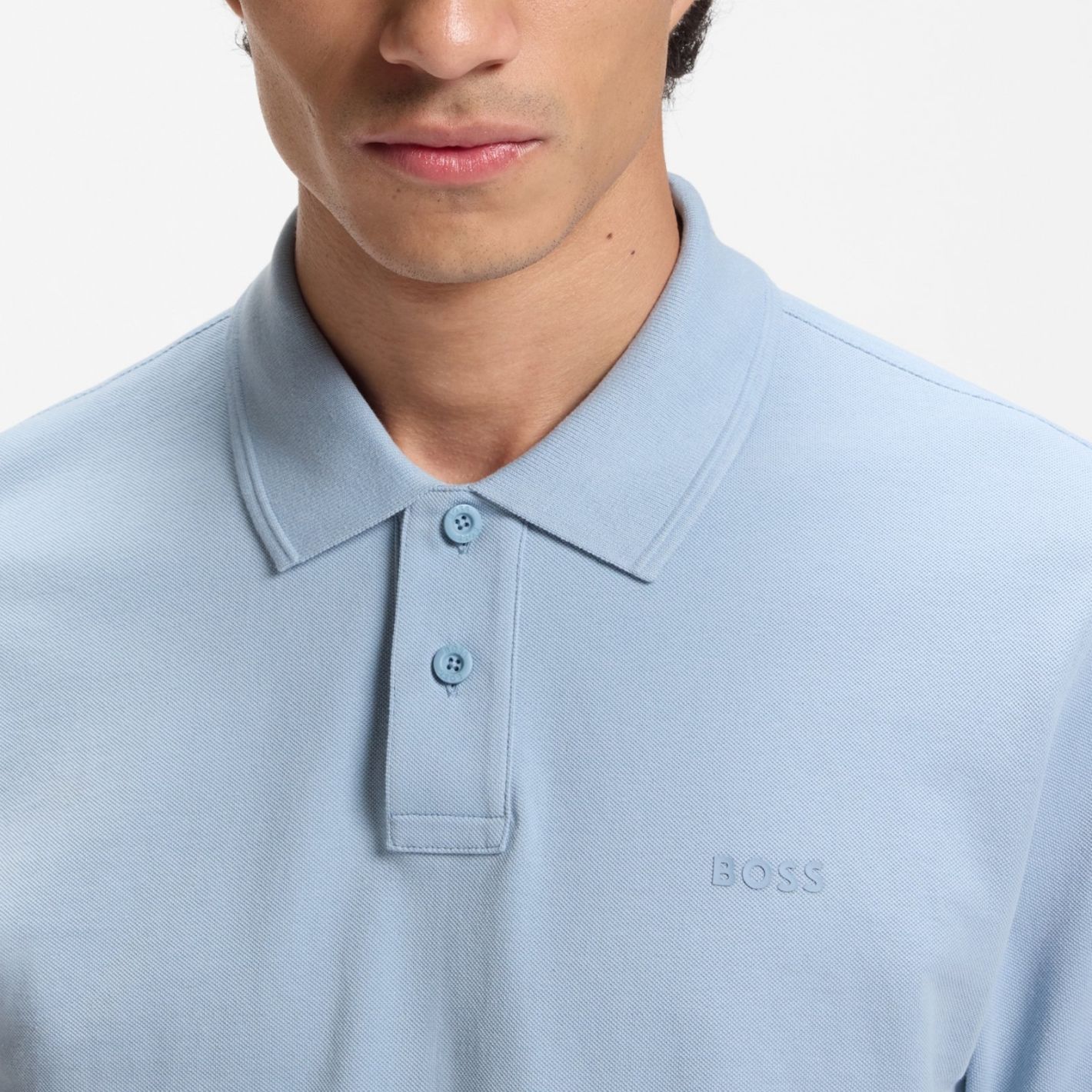 Boss Prime Poloshirt Hellblau – Bild 4