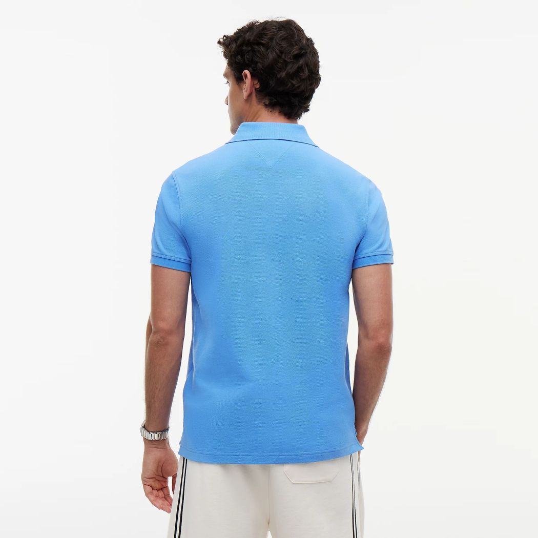 Tommy Hilfiger Regular Poloshirt Blau – Bild 3
